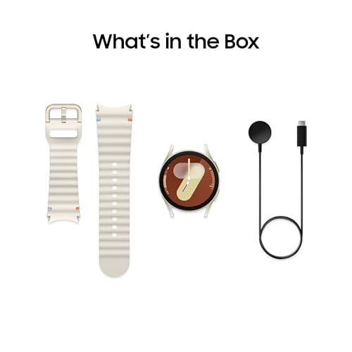 SAMSUNG Galaxy Watch 7 40mm Bluetooth AI Smartwatch w/Energy Score, Wellness Tips, Heart Rate Tracking, Sleep Monitor, Fitness Tracker, 2024, Cream [US Version, 1Yr Manufacturer Warranty]