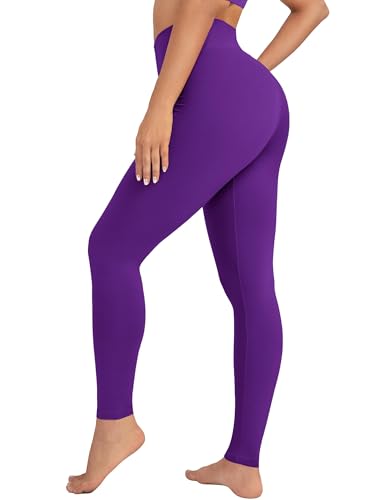 VALANDY High Waisted Leggings for Women Stretch Tummy Control Workout Running Yoga Pants Reg&Plus Size