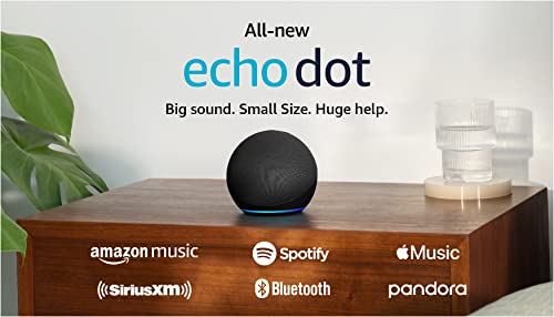 Amazon Echo Dot (2022 release), Vibrant sounding speaker with Alexa+ Early Access, Great for bedrooms, dining rooms and offices, Glacier White