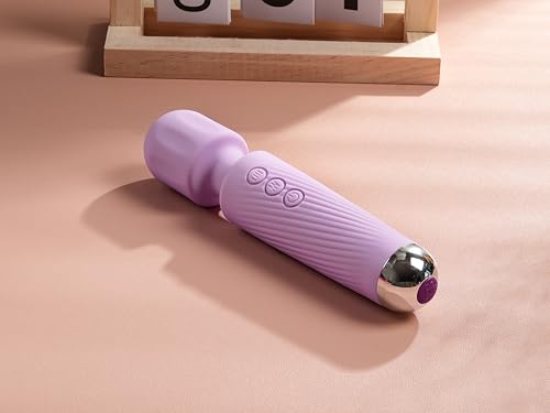 Vibrator Wand,Adult Sex Toy Wand, G Spot Dildo, Clit Vibrator, Sex Vibrators,Clitoris Stimulation,with 8 Speeds & 20 Patterns,Fully Waterproof,Vibrating Wand for her Pleasure (Rose Red)