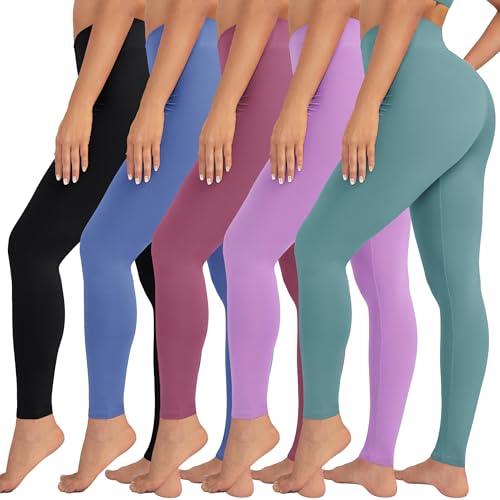 VALANDY High Waisted Leggings for Women Stretch Tummy Control Workout Running Yoga Pants Reg&Plus Size