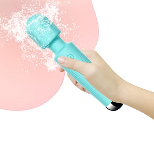 Vibrator Wand,Adult Sex Toy Wand, G Spot Dildo, Clit Vibrator, Sex Vibrators,Clitoris Stimulation,with 8 Speeds & 20 Patterns,Fully Waterproof,Vibrating Wand for her Pleasure (Rose Red)