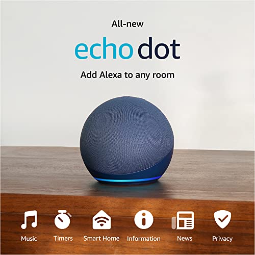 Amazon Echo Dot (2022 release), Vibrant sounding speaker with Alexa+ Early Access, Great for bedrooms, dining rooms and offices, Glacier White