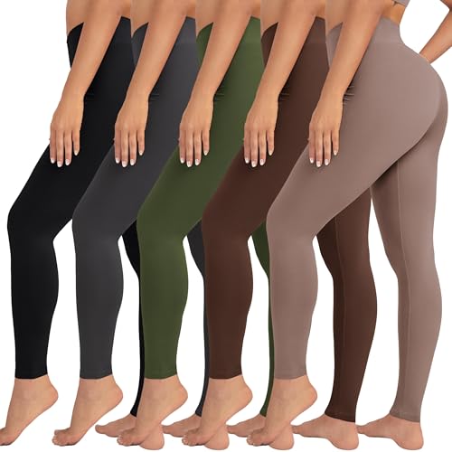 VALANDY High Waisted Leggings for Women Stretch Tummy Control Workout Running Yoga Pants Reg&Plus Size