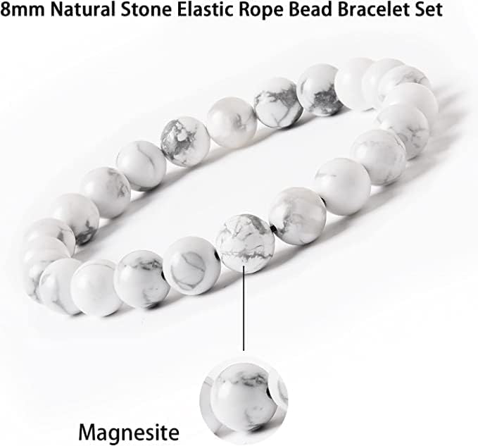 WFJ Black Obsidian Hematite Triple Protection Bracelets Set - Tiger Eye Beaded Natural Stone Bracelet for Men Women Gemstone (10MM)