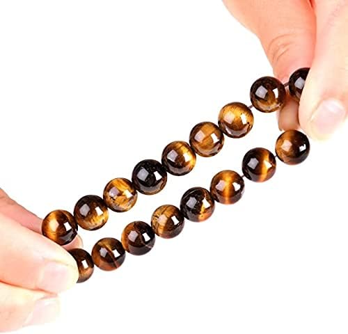 WFJ Black Obsidian Hematite Triple Protection Bracelets Set - Tiger Eye Beaded Natural Stone Bracelet for Men Women Gemstone (10MM)