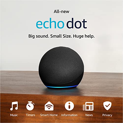 Amazon Echo Dot (2022 release), Vibrant sounding speaker with Alexa+ Early Access, Great for bedrooms, dining rooms and offices, Glacier White