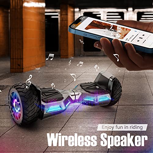 LIEAGLE Hoverboard, 6.5" Self Balancing Scooter Hover Board with Bluetooth Wheels LED Lights for Kids Adults