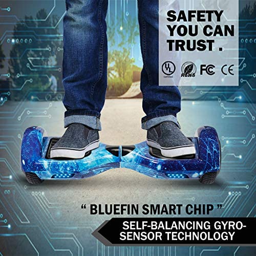 LIEAGLE Hoverboard, 6.5" Self Balancing Scooter Hover Board with Bluetooth Wheels LED Lights for Kids Adults