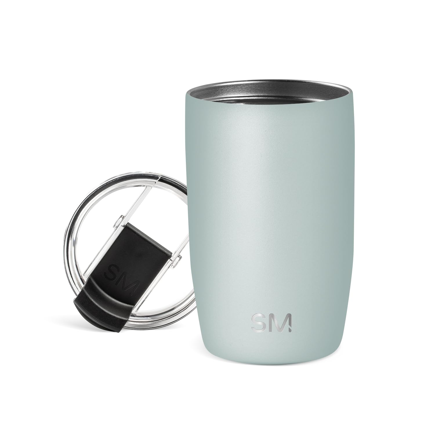 Simple Modern Travel Coffee Mug Tumbler with Flip Lid | Reusable Insulated Stainless Steel Cold Brew Iced Coffee Cup Thermos | Gifts for Women Men Him Her | Voyager Collection | 20oz | Midnight Black