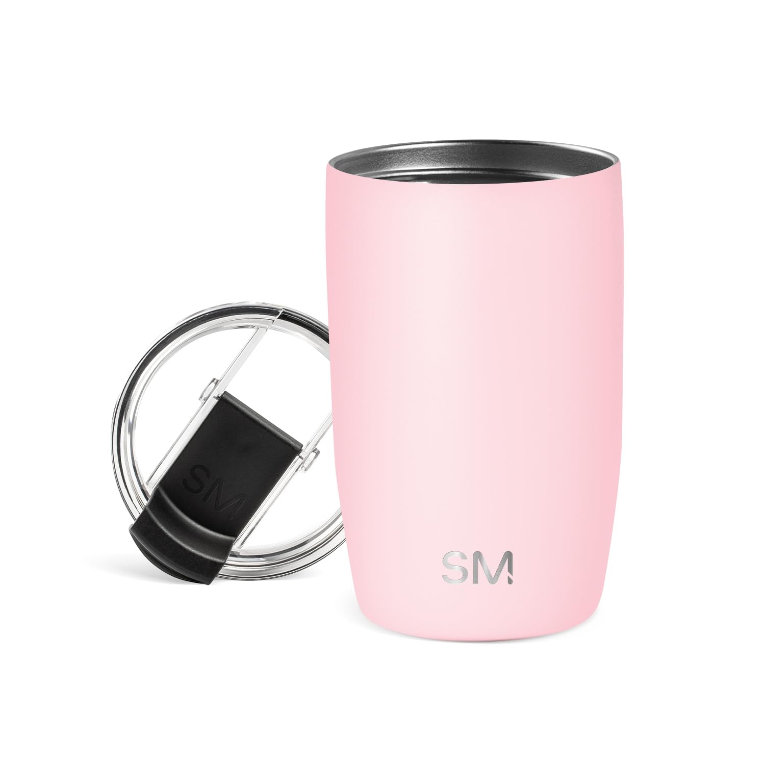 Simple Modern Travel Coffee Mug Tumbler with Flip Lid | Reusable Insulated Stainless Steel Cold Brew Iced Coffee Cup Thermos | Gifts for Women Men Him Her | Voyager Collection | 20oz | Midnight Black