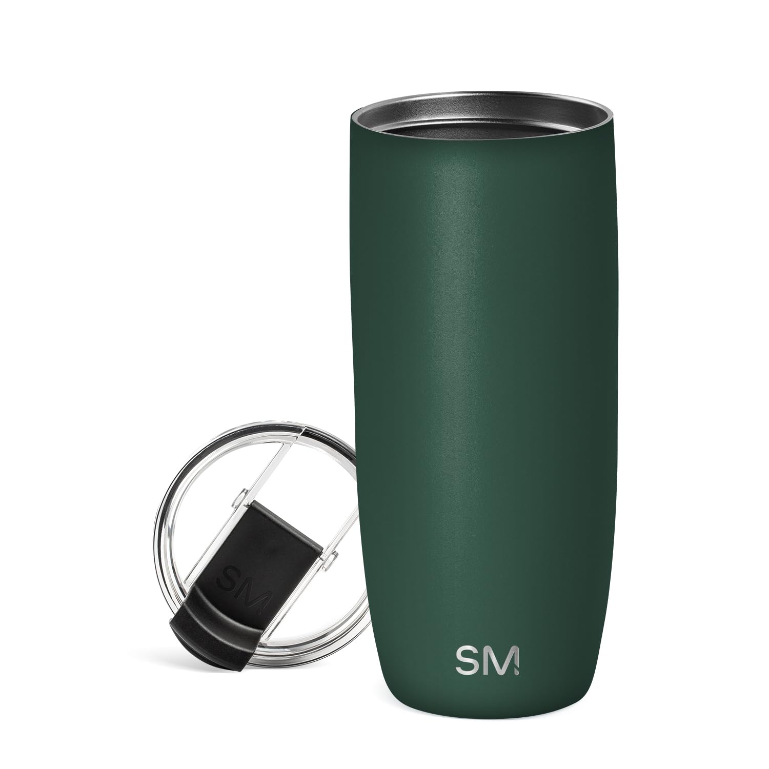 Simple Modern Travel Coffee Mug Tumbler with Flip Lid | Reusable Insulated Stainless Steel Cold Brew Iced Coffee Cup Thermos | Gifts for Women Men Him Her | Voyager Collection | 20oz | Midnight Black