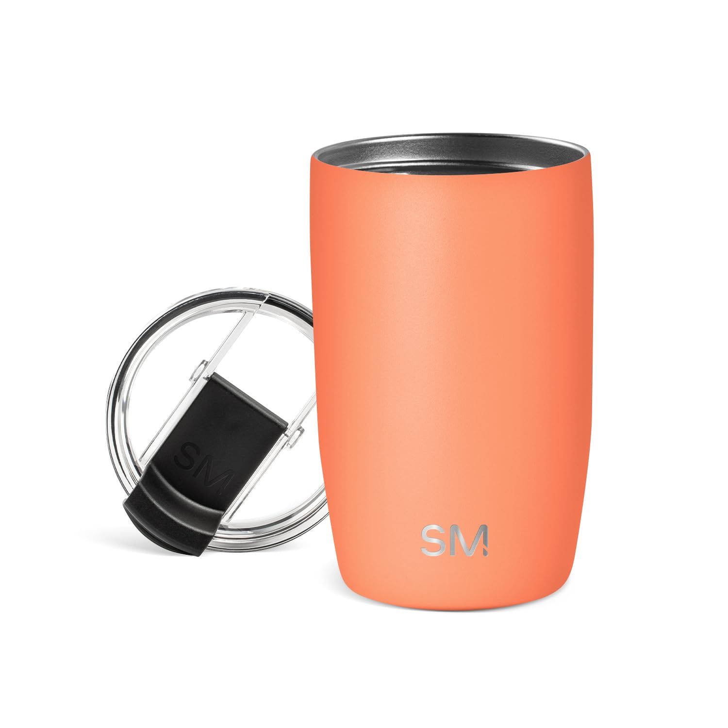 Simple Modern Travel Coffee Mug Tumbler with Flip Lid | Reusable Insulated Stainless Steel Cold Brew Iced Coffee Cup Thermos | Gifts for Women Men Him Her | Voyager Collection | 20oz | Midnight Black