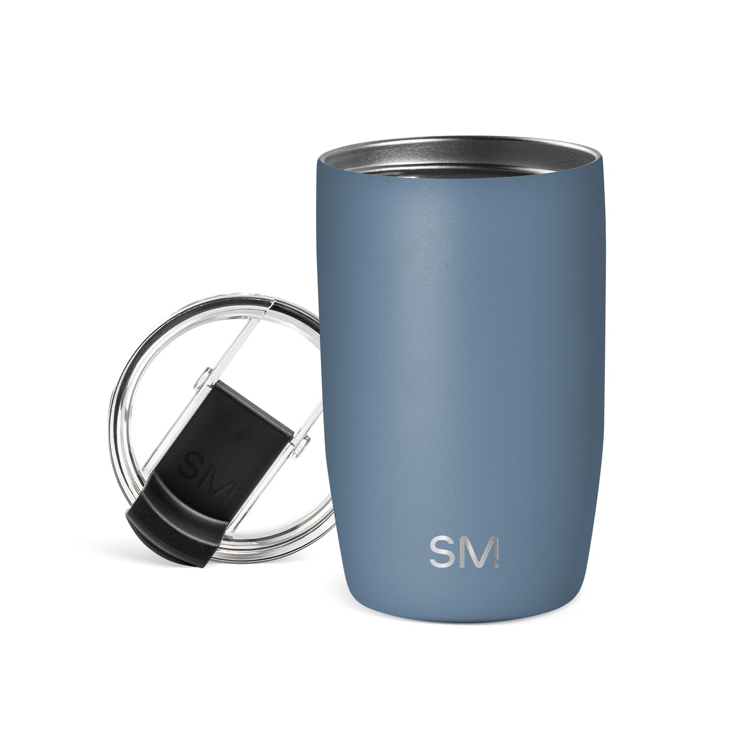 Simple Modern Travel Coffee Mug Tumbler with Flip Lid | Reusable Insulated Stainless Steel Cold Brew Iced Coffee Cup Thermos | Gifts for Women Men Him Her | Voyager Collection | 20oz | Midnight Black
