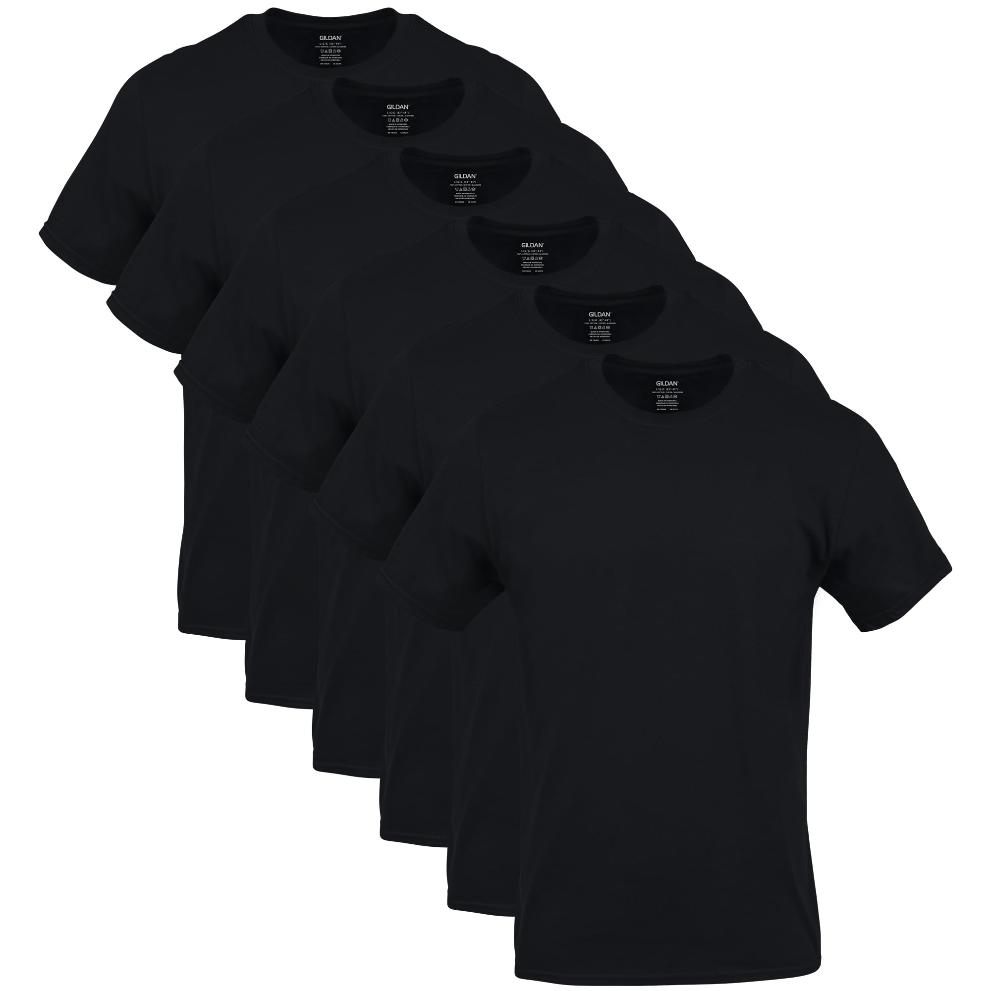 Gildan Mens Crew T-Shirts, Multipack, Style G1100
