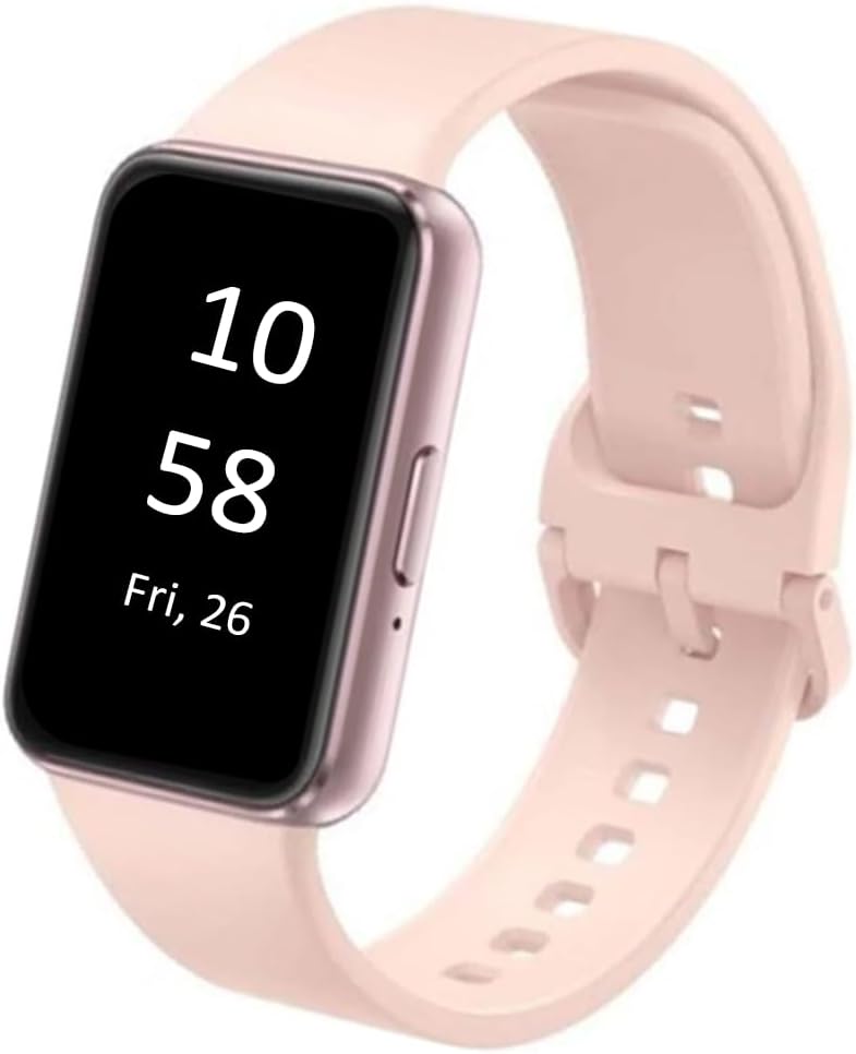 SAMSUNG Galaxy FIT 3 [2024] 1.6" AMOLED Display | 14 Days Battery Life | 100+ Watchfaces | 100+ Exercise Modes | International Model - (Pink)