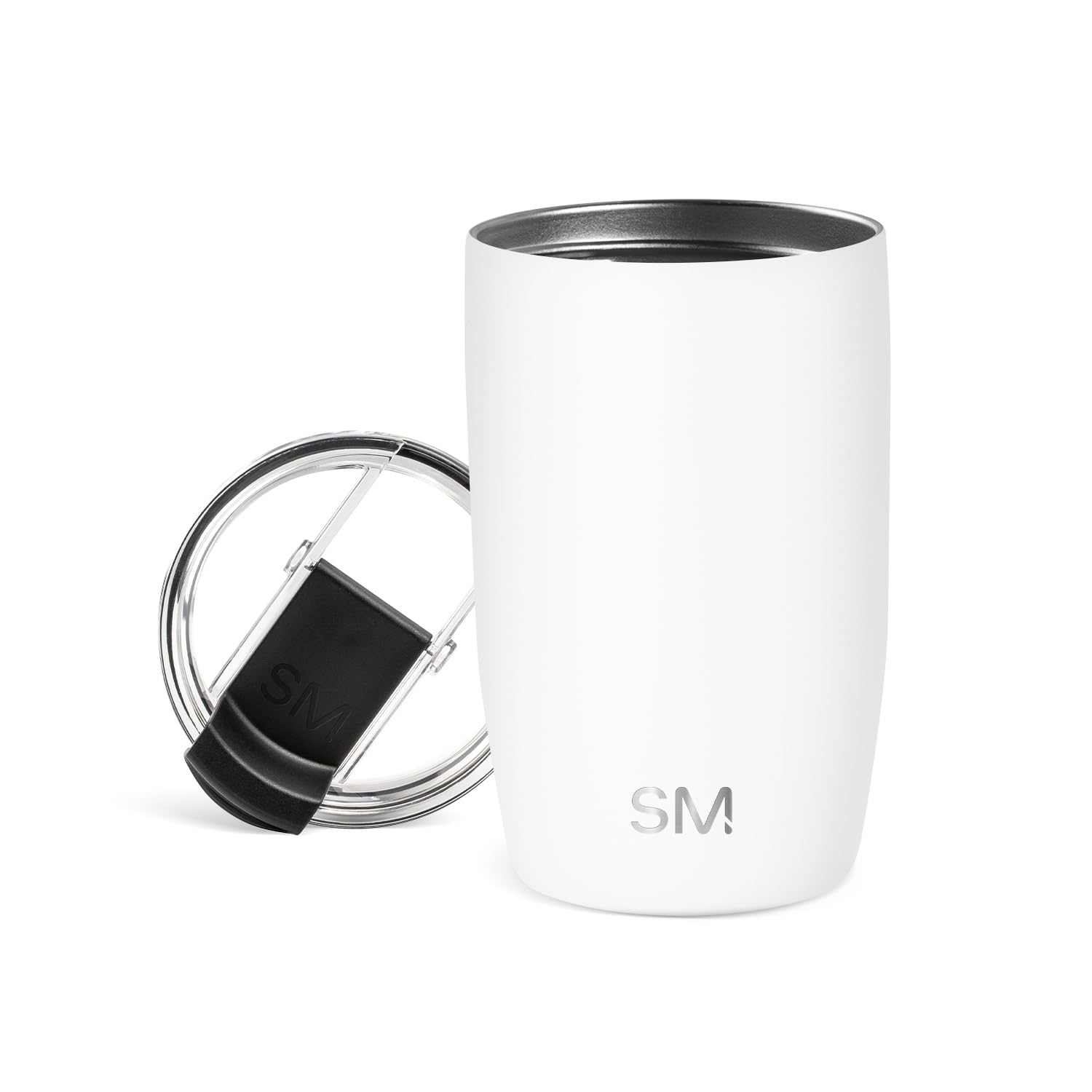 Simple Modern Travel Coffee Mug Tumbler with Flip Lid | Reusable Insulated Stainless Steel Cold Brew Iced Coffee Cup Thermos | Gifts for Women Men Him Her | Voyager Collection | 20oz | Midnight Black