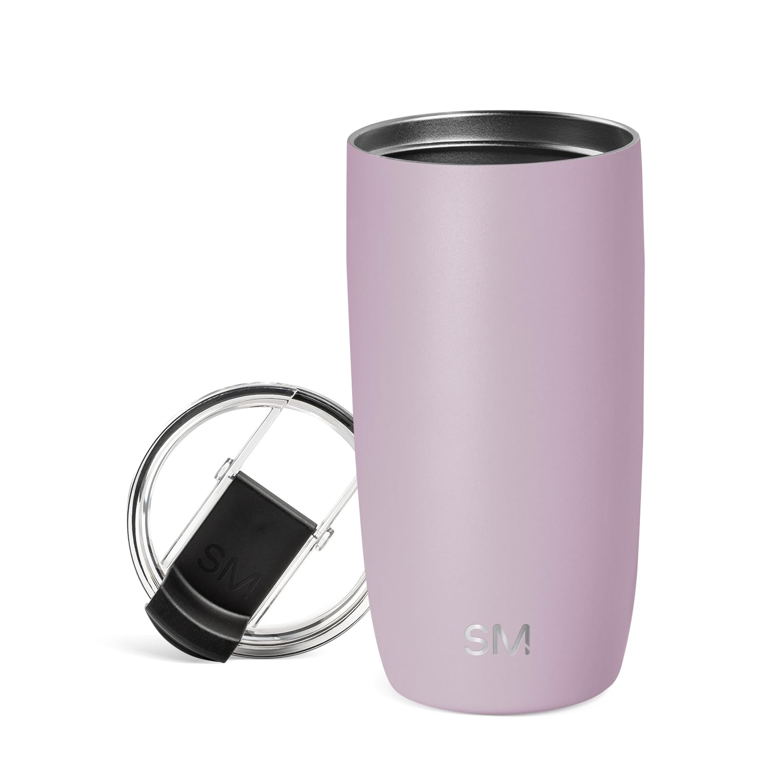 Simple Modern Travel Coffee Mug Tumbler with Flip Lid | Reusable Insulated Stainless Steel Cold Brew Iced Coffee Cup Thermos | Gifts for Women Men Him Her | Voyager Collection | 20oz | Midnight Black