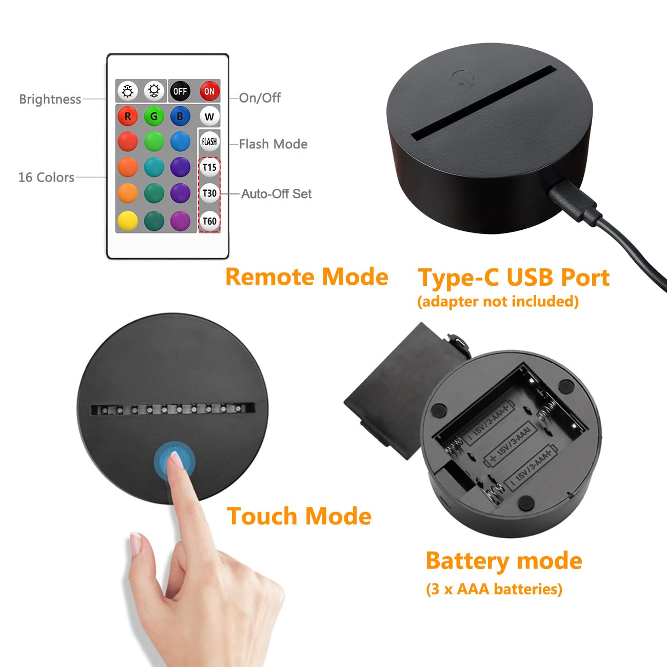 Airplane Gifts for Boy, Men, Aircraft Night Light, Gulfstream 3D Illusion Lamp with Remote and Touch Control, Plane Decor for Men Boy Kids Room, Birthday Gifts