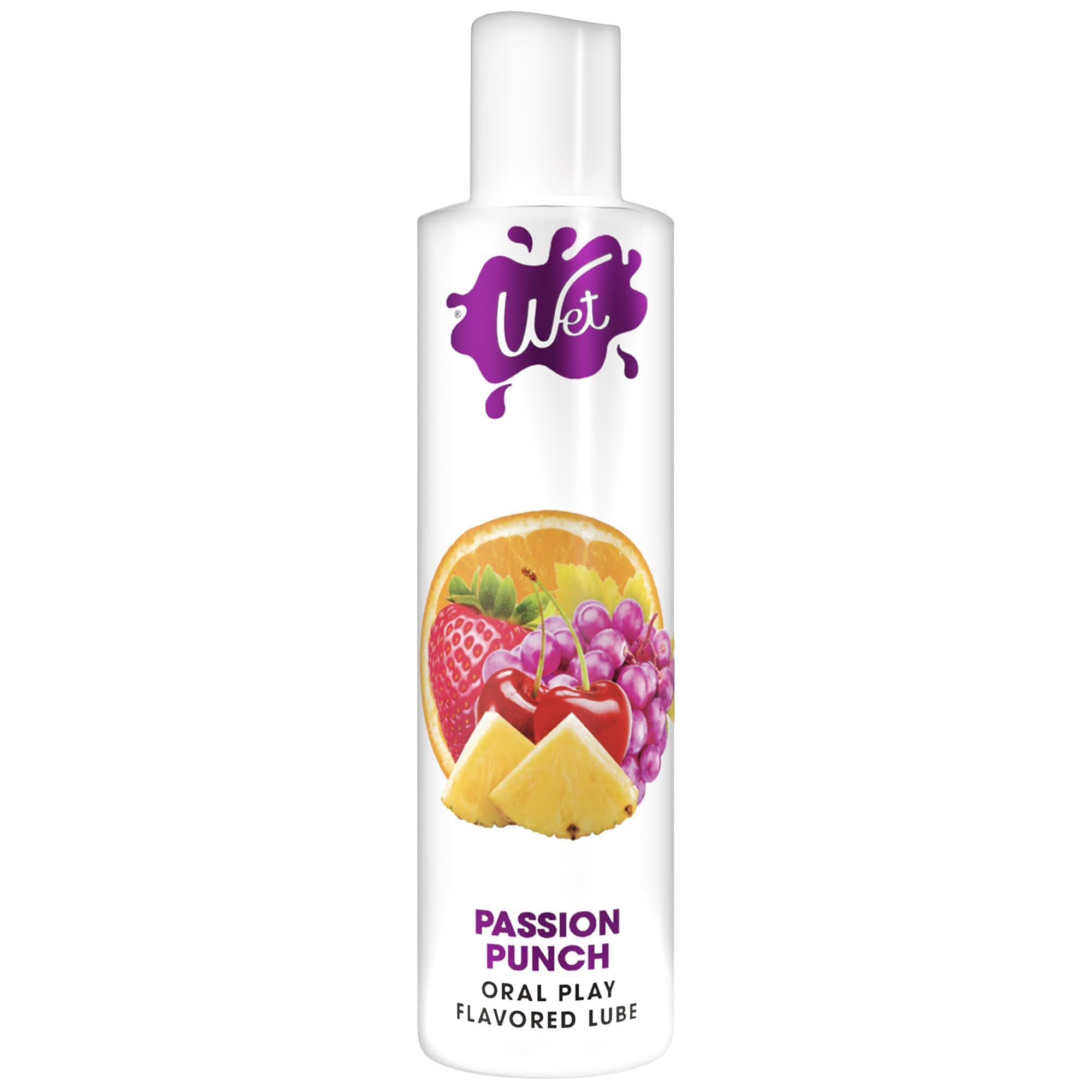 Wet Sexy Strawberry Premium Flavored Edible Lube for Men, Women and Couples | Long-Lasting, Condom Safe, Sugar Free, 9 fl oz