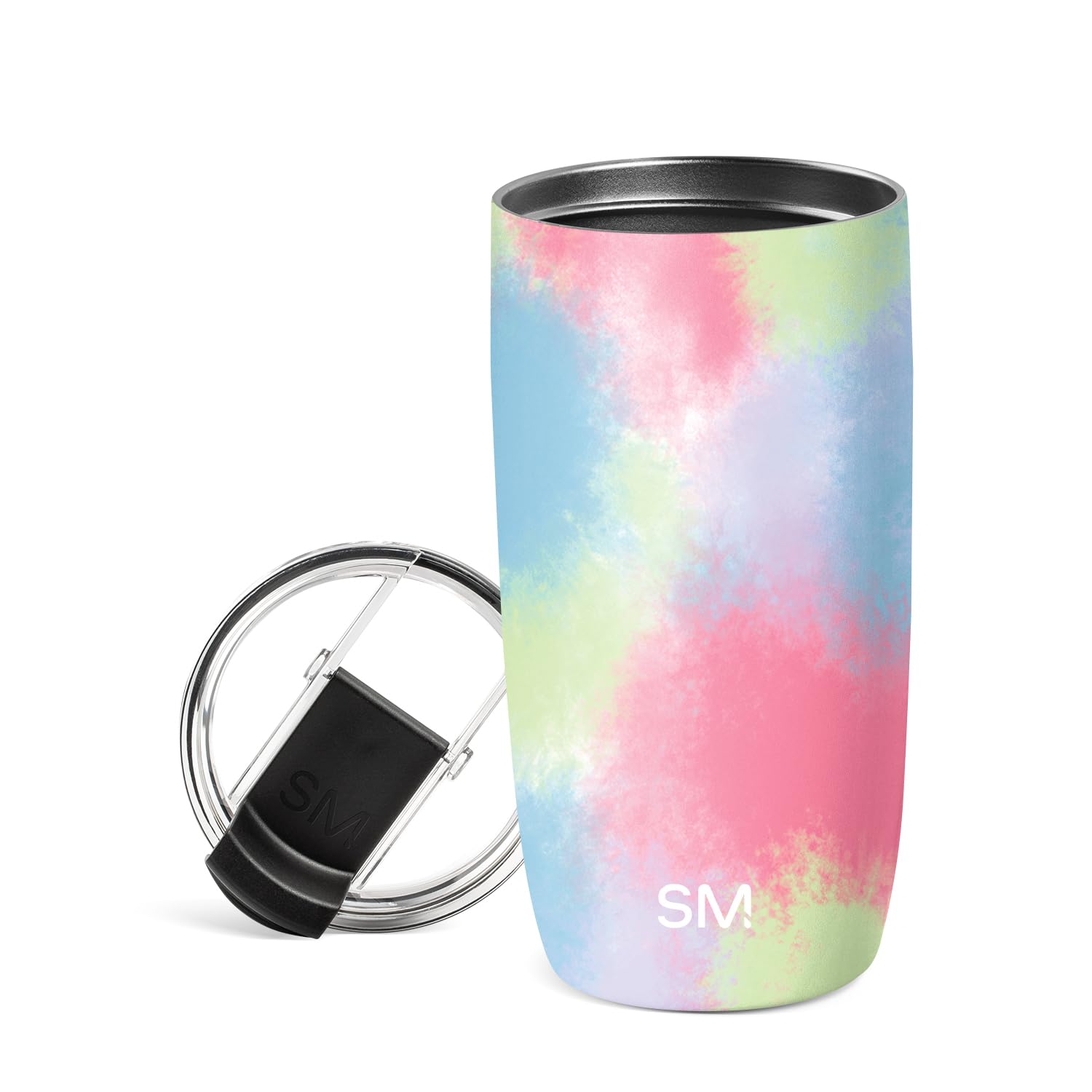 Simple Modern Travel Coffee Mug Tumbler with Flip Lid | Reusable Insulated Stainless Steel Cold Brew Iced Coffee Cup Thermos | Gifts for Women Men Him Her | Voyager Collection | 20oz | Midnight Black