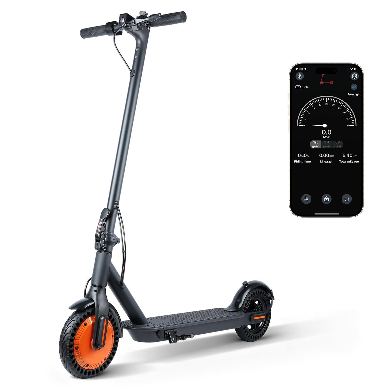 ‌Fregogo Electric Scooter for Adults - Folding Commuter E-Scooter,500W Peak Motor,12/21 Mile Long Range Adults Electric Scooter,16/19 MPH Speed,8.5" Anti-Solid Tires, Dual Brake System & App Control