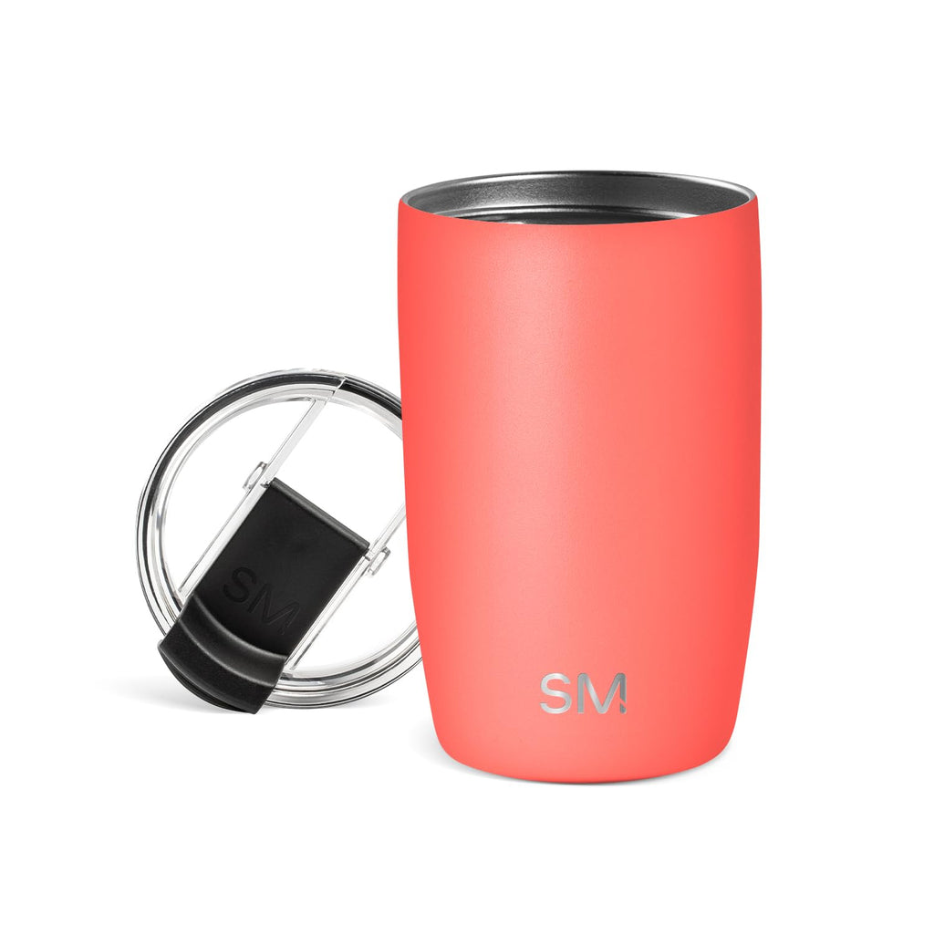 Simple Modern Travel Coffee Mug Tumbler with Flip Lid | Reusable Insulated Stainless Steel Cold Brew Iced Coffee Cup Thermos | Gifts for Women Men Him Her | Voyager Collection | 20oz | Midnight Black