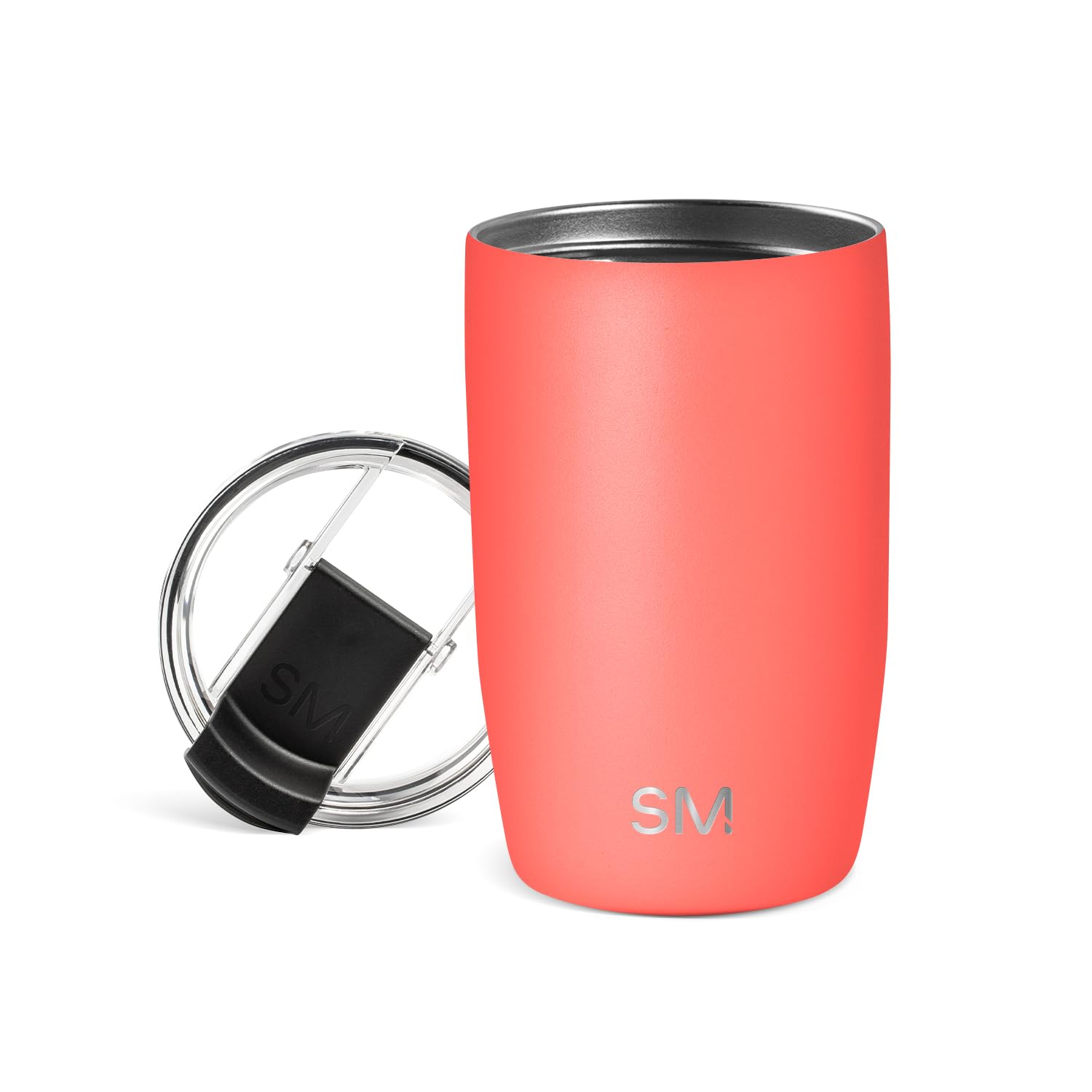 Simple Modern Travel Coffee Mug Tumbler with Flip Lid | Reusable Insulated Stainless Steel Cold Brew Iced Coffee Cup Thermos | Gifts for Women Men Him Her | Voyager Collection | 20oz | Midnight Black