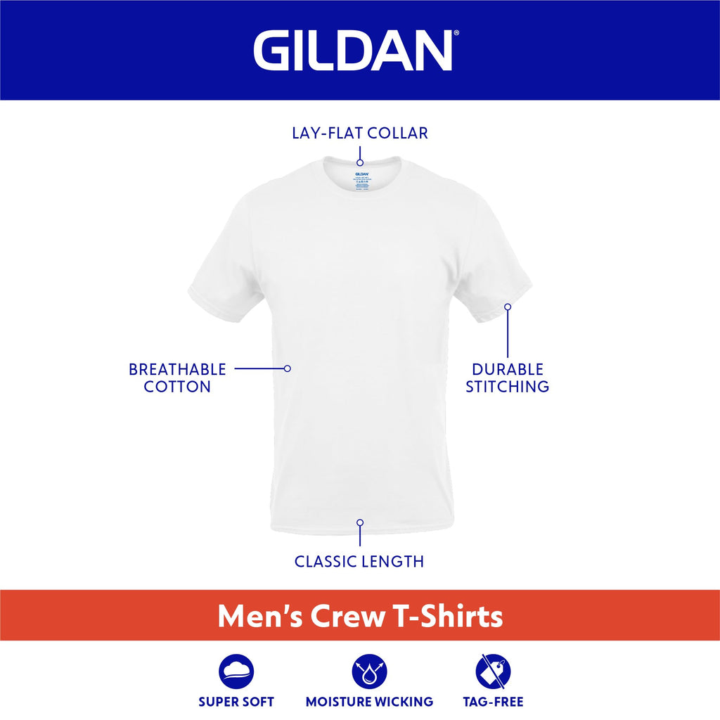 Gildan Mens Crew T-Shirts, Multipack, Style G1100