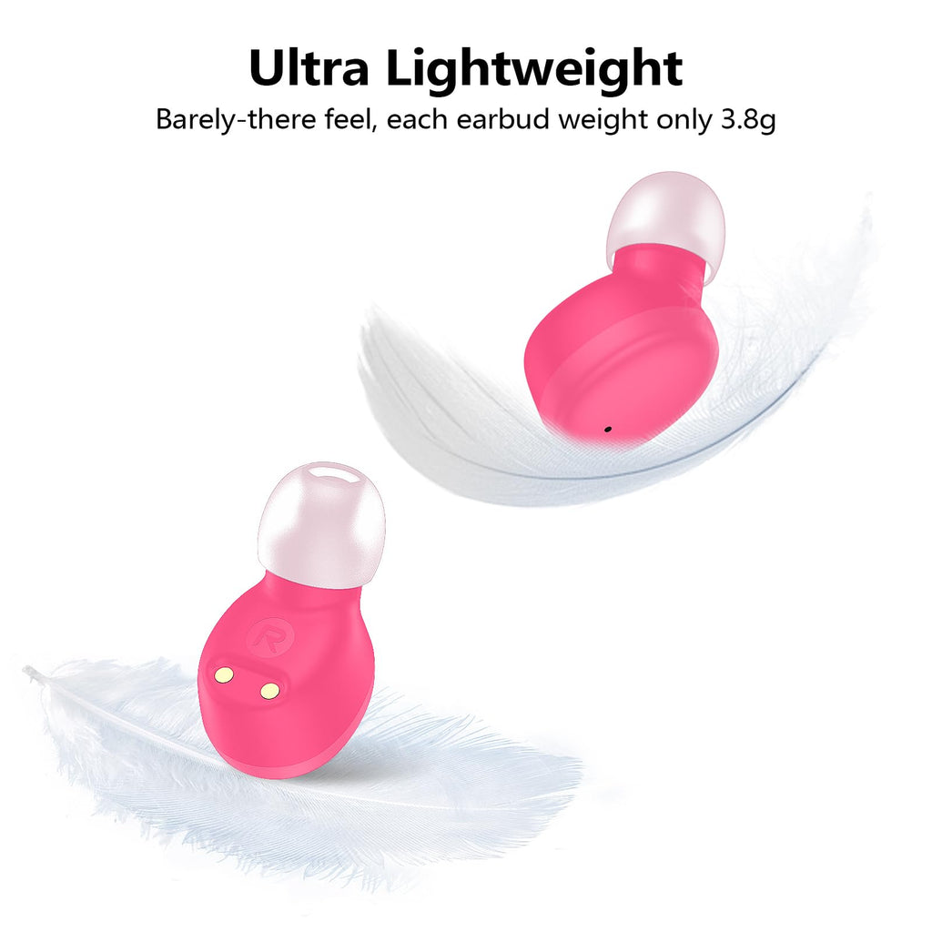 kurdene Wireless Earbuds Bluetooth 5.3 in Ear Buds Light Weight Headphones,Deep Bass Sound,Built in Mics Headset,Clear Calls Earphones for Sports Workout