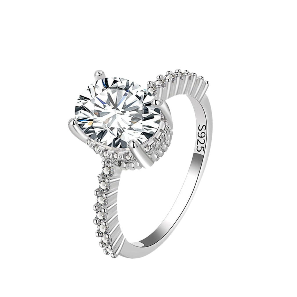 925 Sterling Silver Rings for Women Wedding Anniversary Jewelry Christmas Birthday Gift Engagement Rings