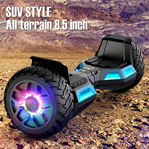 LIEAGLE Hoverboard, 6.5" Self Balancing Scooter Hover Board with Bluetooth Wheels LED Lights for Kids Adults