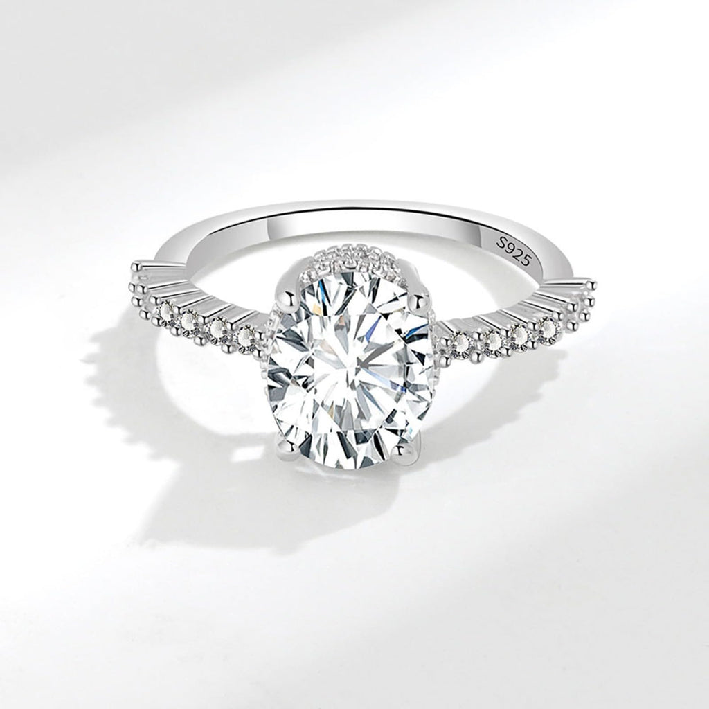 925 Sterling Silver Rings for Women Wedding Anniversary Jewelry Christmas Birthday Gift Engagement Rings