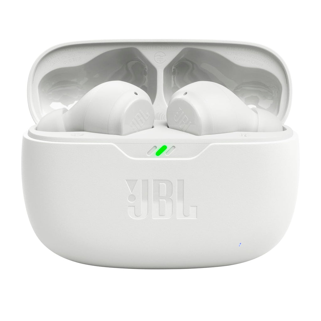 JBL Vibe Beam - True Wireless JBL Deep Bass Sound Earbuds, Bluetooth 5.2, Water & Dust Resistant, Hands-free call with VoiceAware, Up to 32 hours of battery life (Black)
