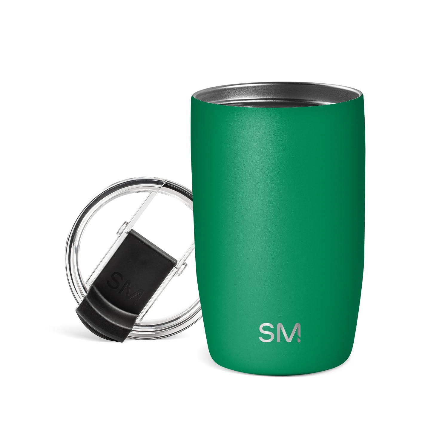 Simple Modern Travel Coffee Mug Tumbler with Flip Lid | Reusable Insulated Stainless Steel Cold Brew Iced Coffee Cup Thermos | Gifts for Women Men Him Her | Voyager Collection | 20oz | Midnight Black