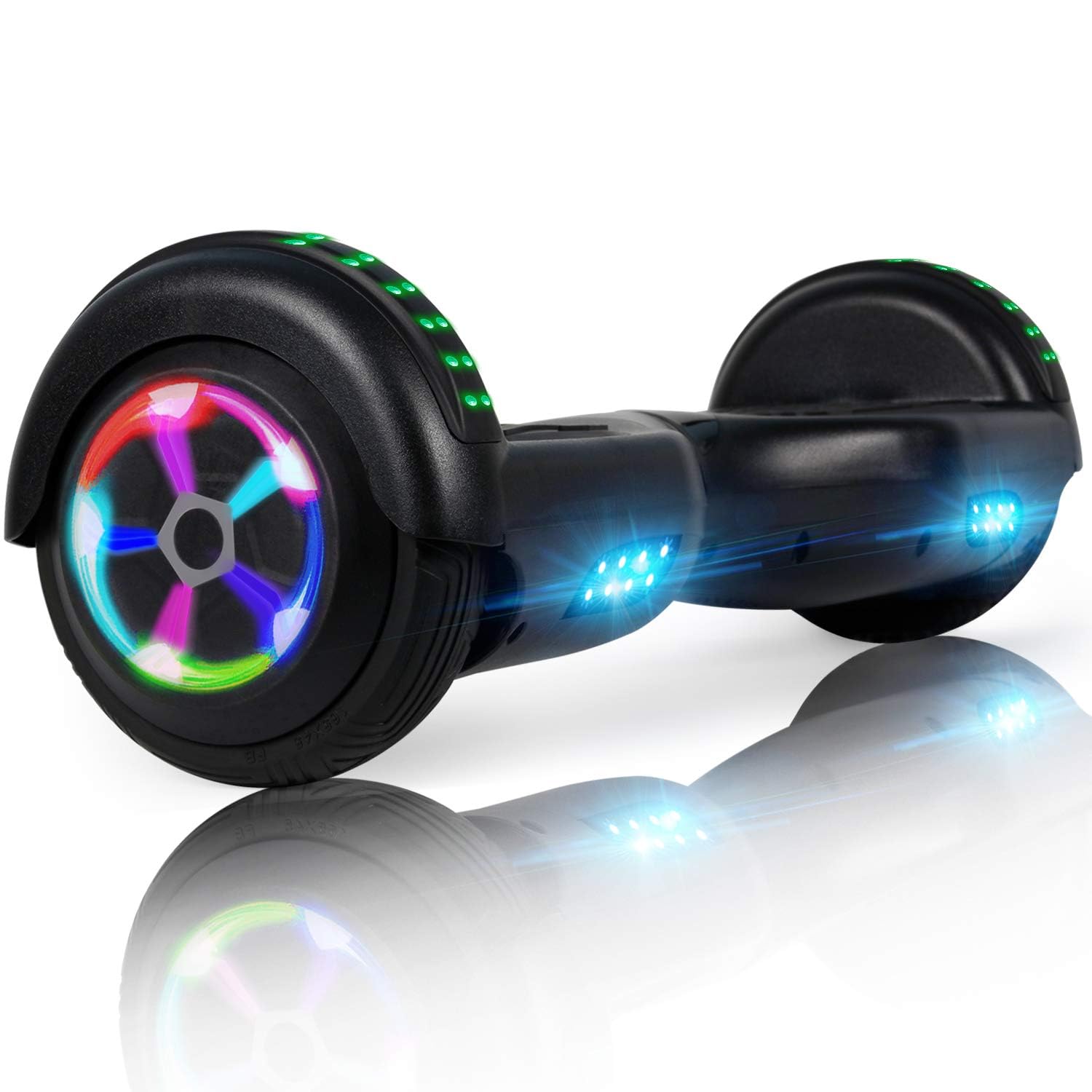 LIEAGLE Hoverboard, 6.5" Self Balancing Scooter Hover Board with Bluetooth Wheels LED Lights for Kids Adults