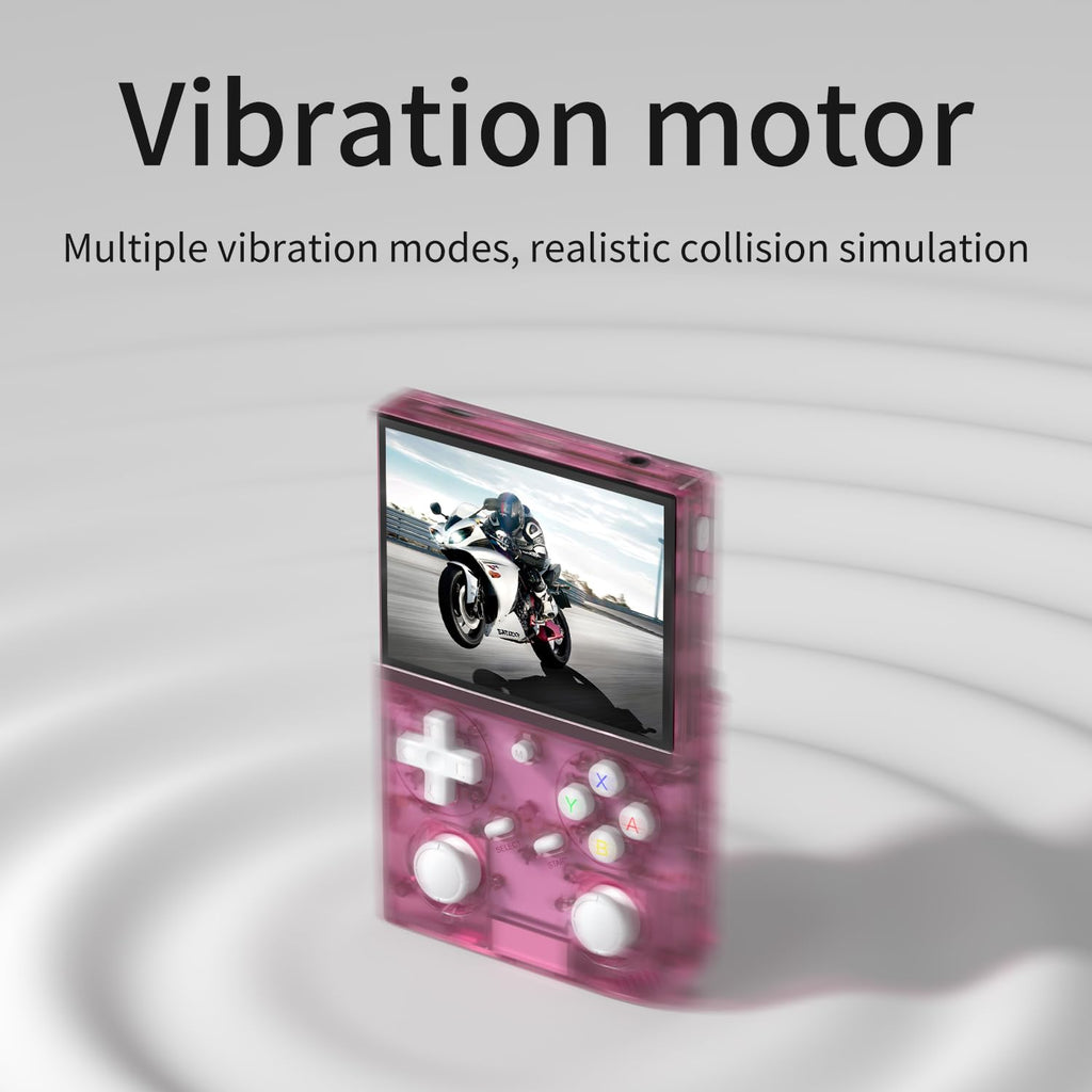 G350 Retro Handheld Game Console , G350 Retro Gaming Console 3.5'' IPS Screen Linux System Built-in 64G TF Card 20+Emulators Pre-Installed 4371 Games Retro Game Console with 3200mAh Battery Black