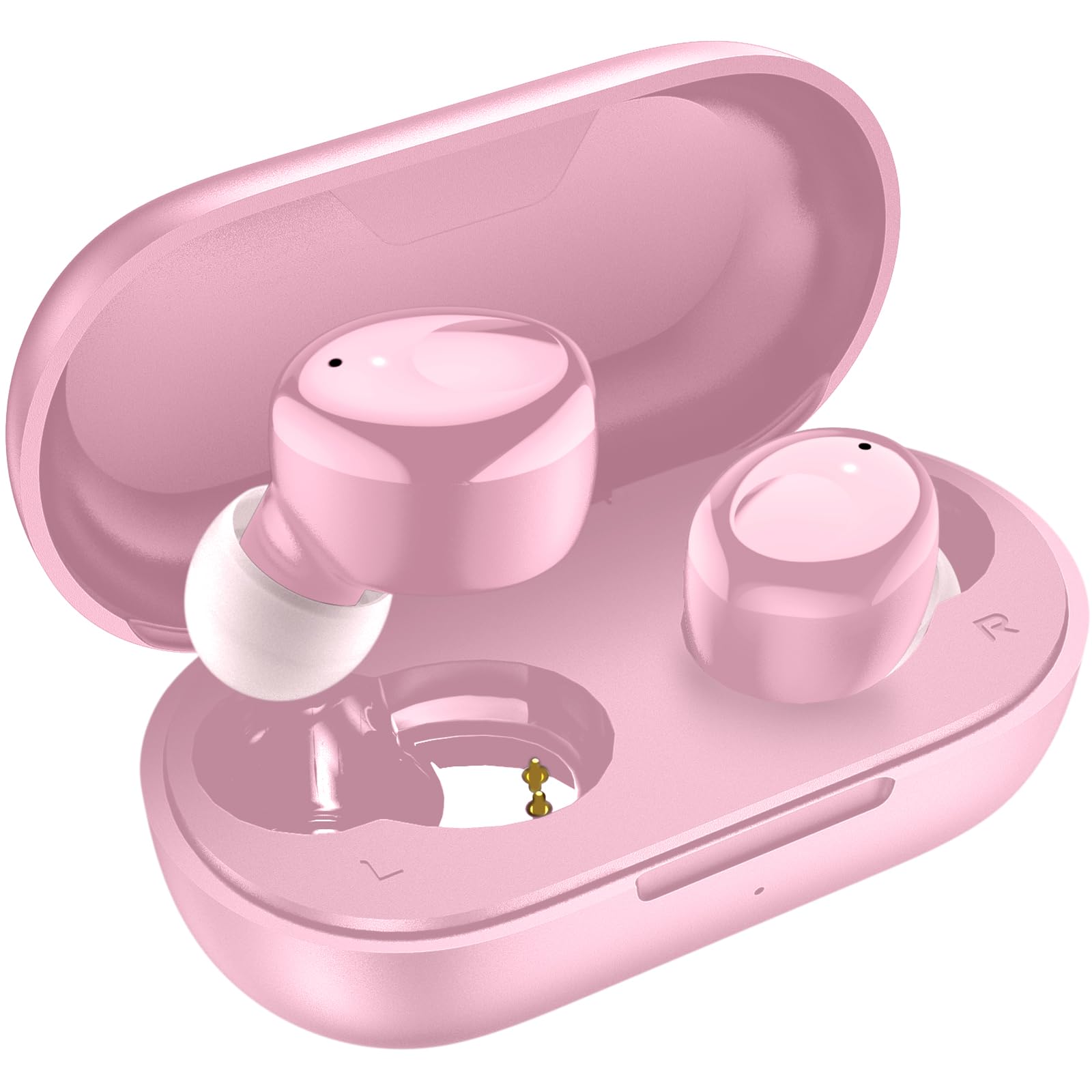 kurdene Wireless Earbuds Bluetooth 5.3 in Ear Buds Light Weight Headphones,Deep Bass Sound,Built in Mics Headset,Clear Calls Earphones for Sports Workout