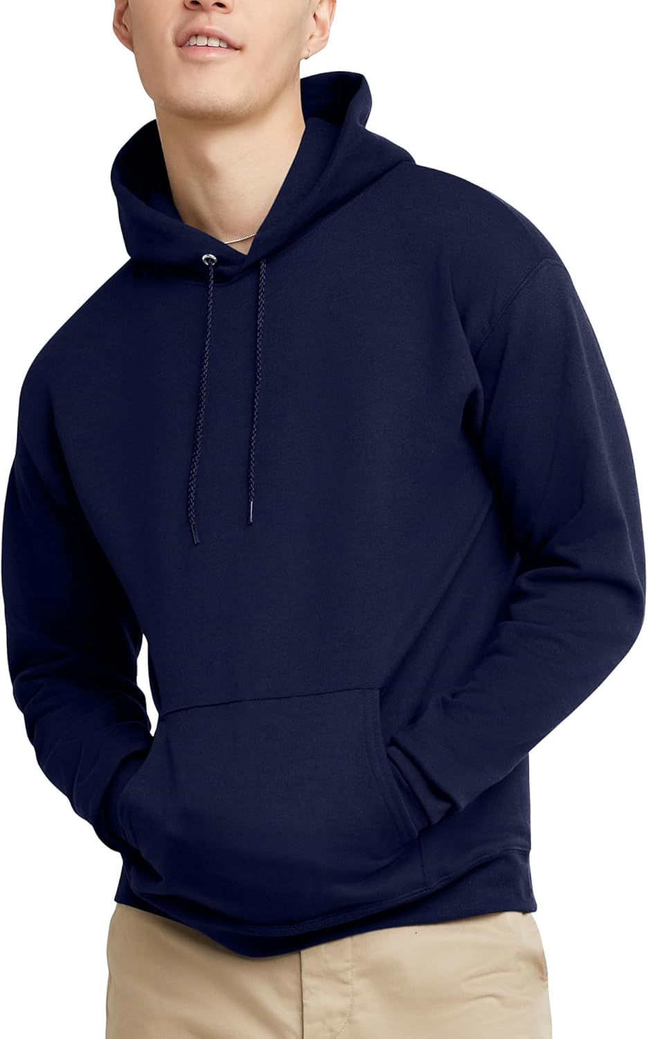 Hanes EcoSmart Hoodie, Midweight Fleece, Pullover Hooded Sweatshirt for Men