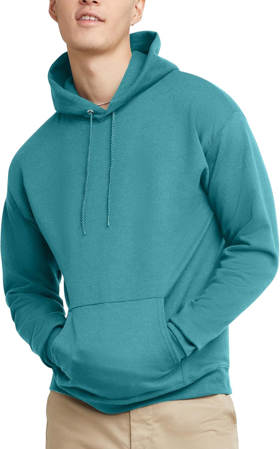 Hanes EcoSmart Hoodie, Midweight Fleece, Pullover Hooded Sweatshirt for Men