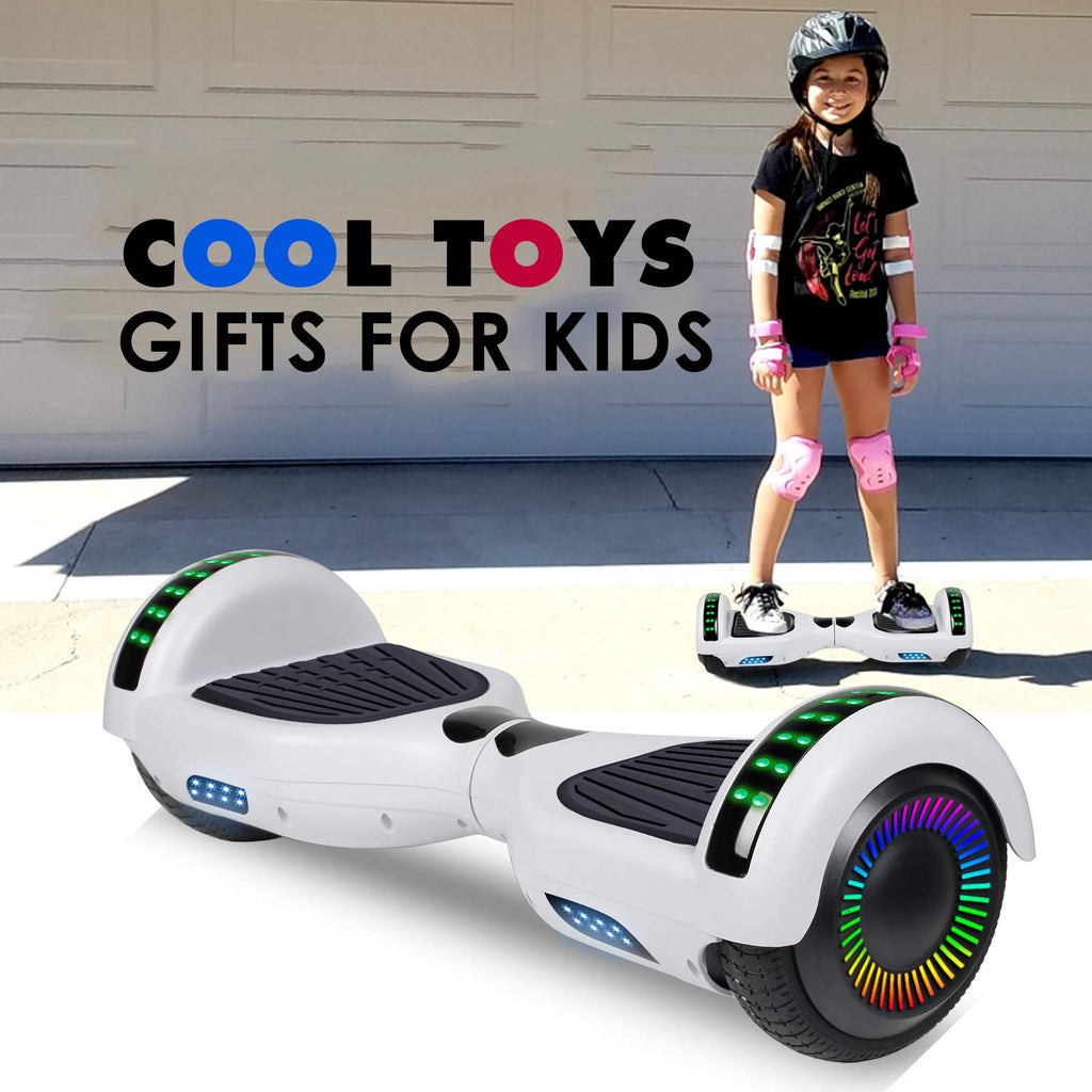 LIEAGLE Hoverboard, 6.5" Self Balancing Scooter Hover Board with Bluetooth Wheels LED Lights for Kids Adults