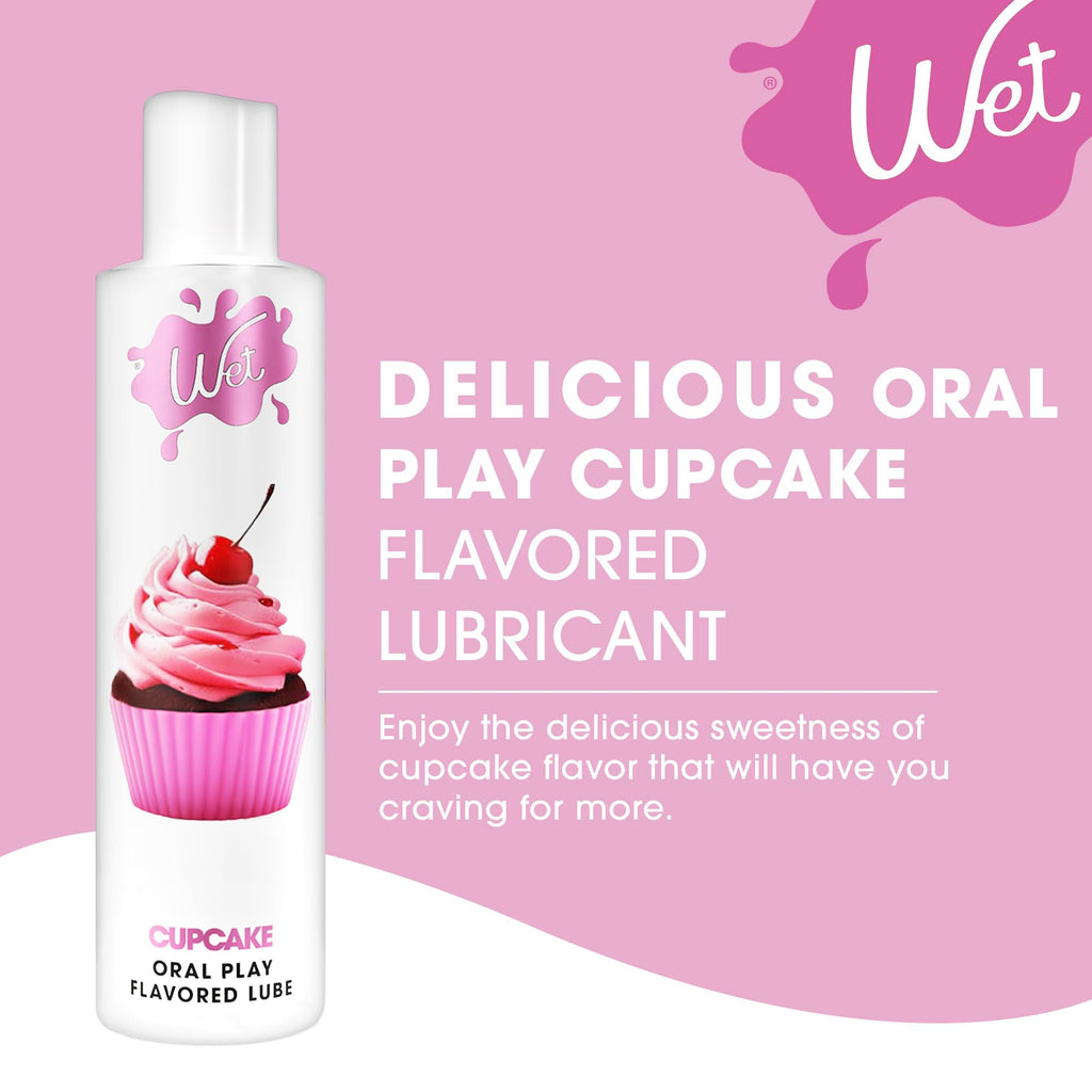 Wet Sexy Strawberry Premium Flavored Edible Lube for Men, Women and Couples | Long-Lasting, Condom Safe, Sugar Free, 9 fl oz