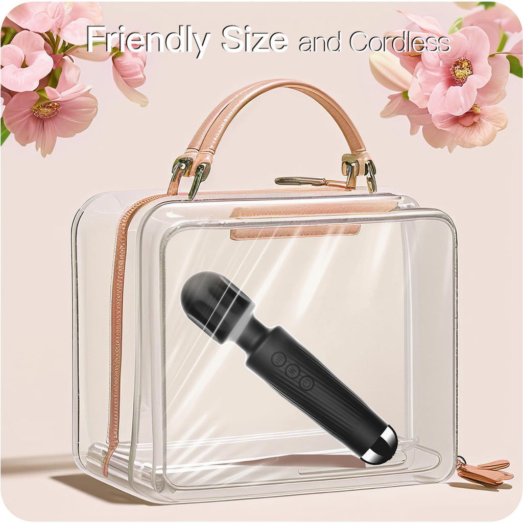 Vibrator Wand,Adult Sex Toy Wand, G Spot Dildo, Clit Vibrator, Sex Vibrators,Clitoris Stimulation,with 8 Speeds & 20 Patterns,Fully Waterproof,Vibrating Wand for her Pleasure (Rose Red)