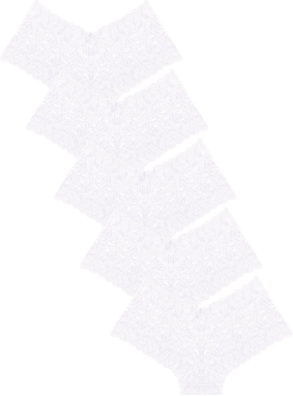 Sexy Women's Underwear Lace Shorts V Waist Breathable Cheeky Panties Boyshorts Underwear Women 5 Pack