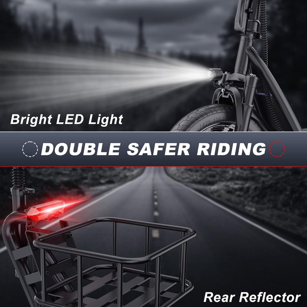 VOLPAM Electric Scooter, 350W/500W Powerful Motor, 8.5"/10" Solid Tires, 19/22Mph, 28/23/21/16 Miles Max Range, Dual Braking