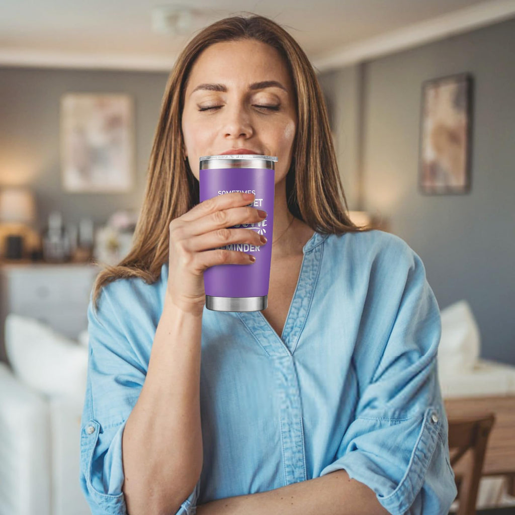 NOWWISH Inspirational Coffee Mug for Men, 14oz Vacuum Insulated Stainless Steel Cup, You Are Awesome Gift for Husband, Boyfriend, Dad - Navy Blue