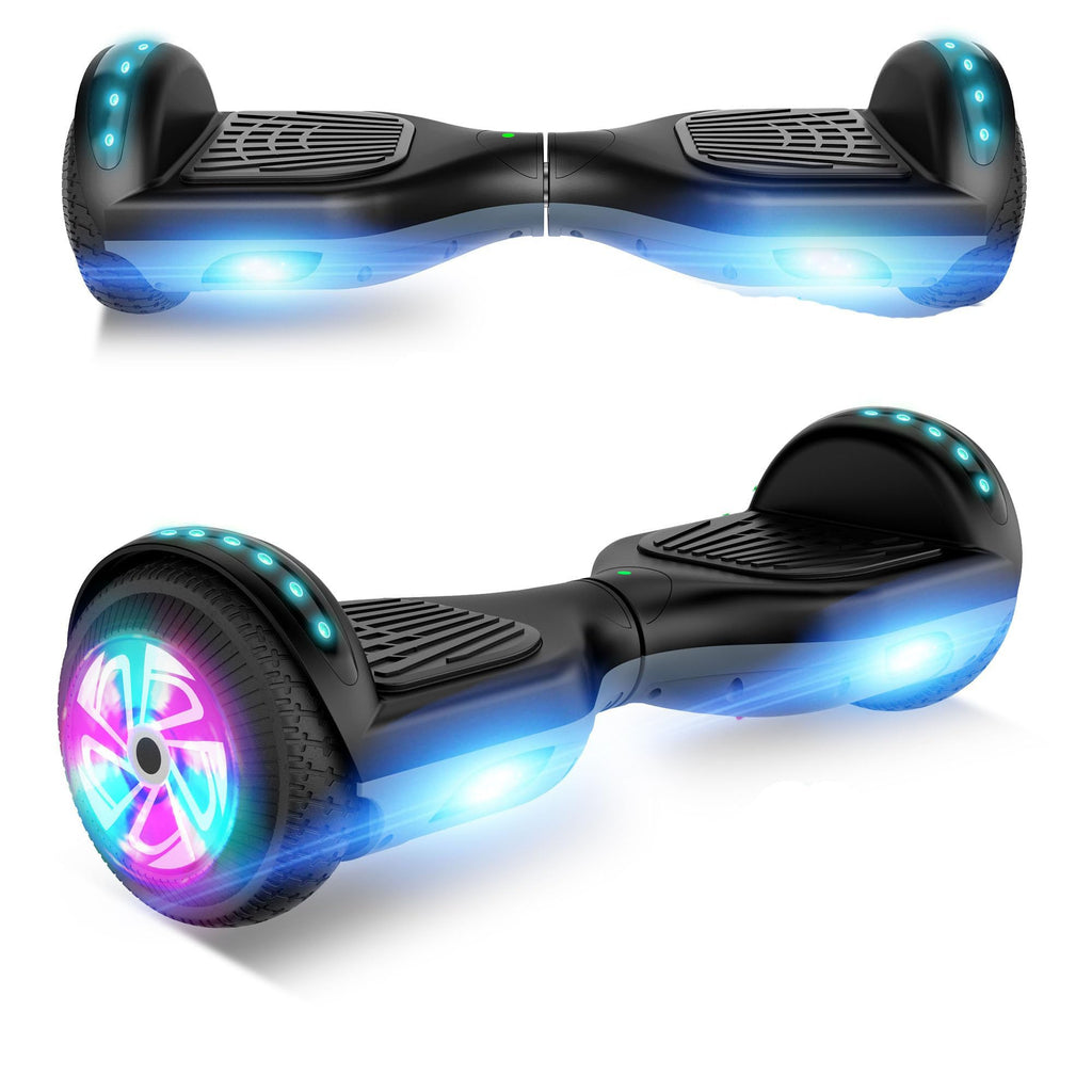 LIEAGLE Hoverboard, 6.5" Self Balancing Scooter Hover Board with Bluetooth Wheels LED Lights for Kids Adults