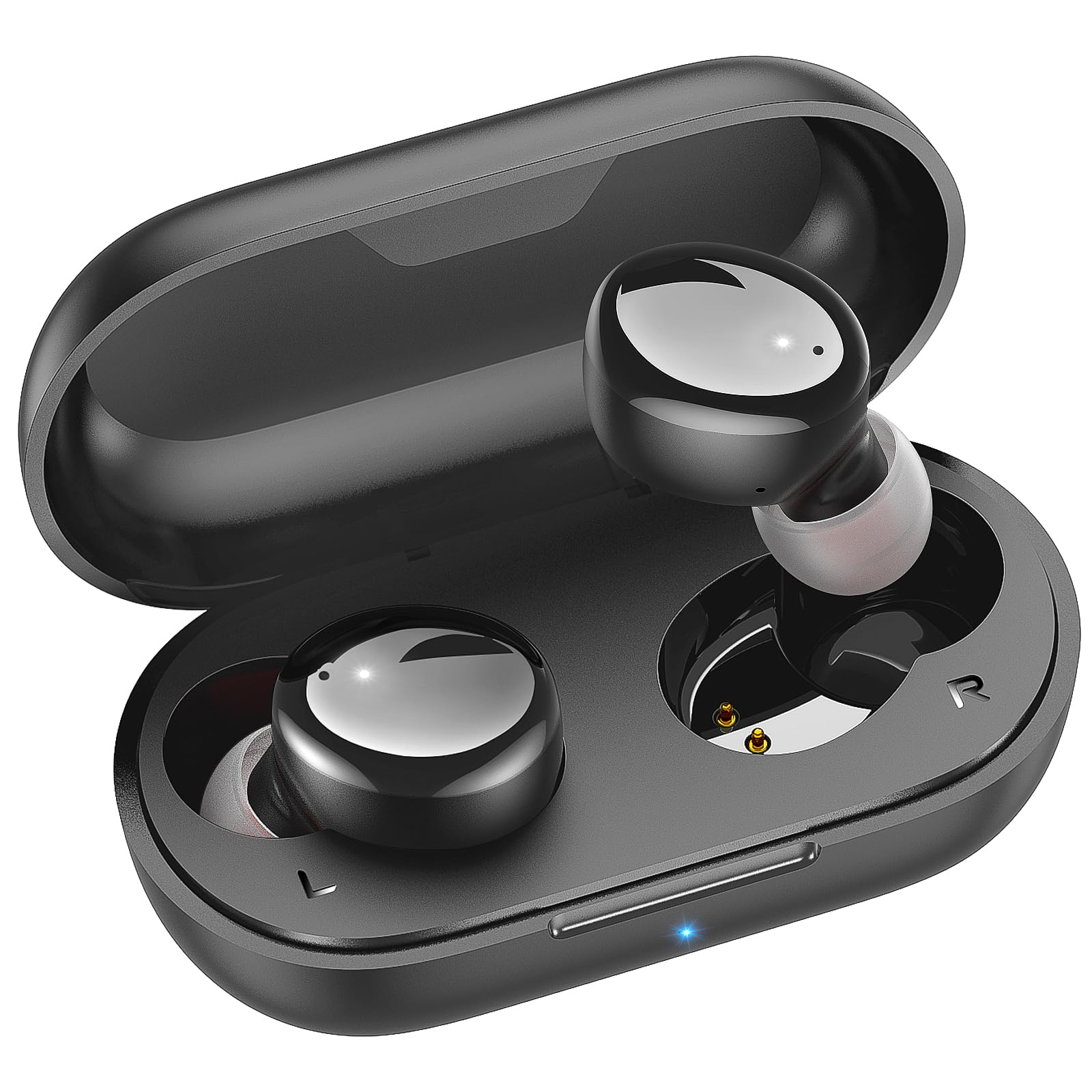 kurdene Wireless Earbuds Bluetooth 5.3 in Ear Buds Light Weight Headphones,Deep Bass Sound,Built in Mics Headset,Clear Calls Earphones for Sports Workout