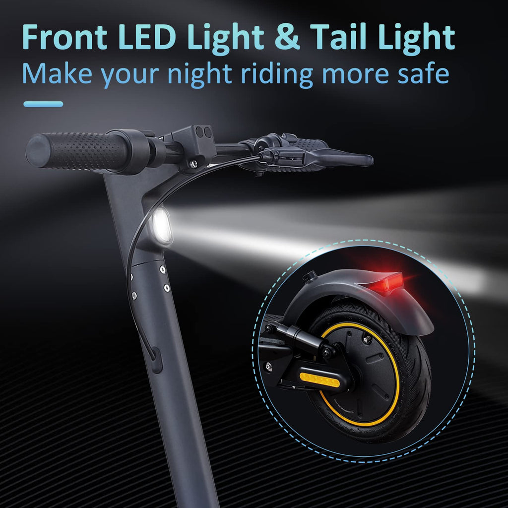 VOLPAM Electric Scooter, 350W/500W Powerful Motor, 8.5"/10" Solid Tires, 19/22Mph, 28/23/21/16 Miles Max Range, Dual Braking