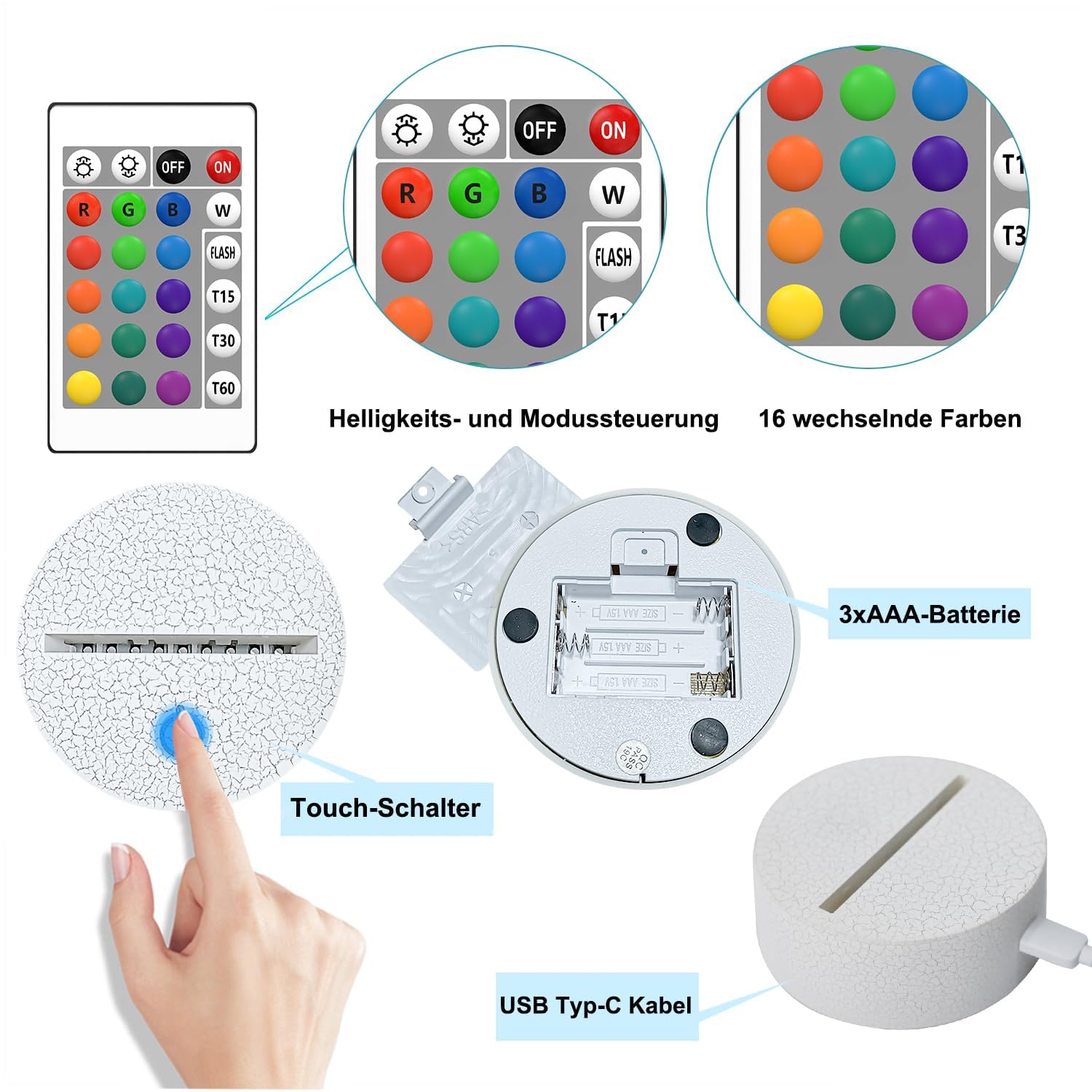 Airplane Gifts for Boy, Men, Aircraft Night Light, Gulfstream 3D Illusion Lamp with Remote and Touch Control, Plane Decor for Men Boy Kids Room, Birthday Gifts